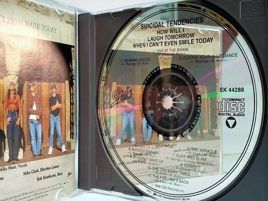 ซีดีเพลง Suicidal Tendencies-How Will I Laugh Tomorrow When I Can't Even Smile Today Cd Audio 3