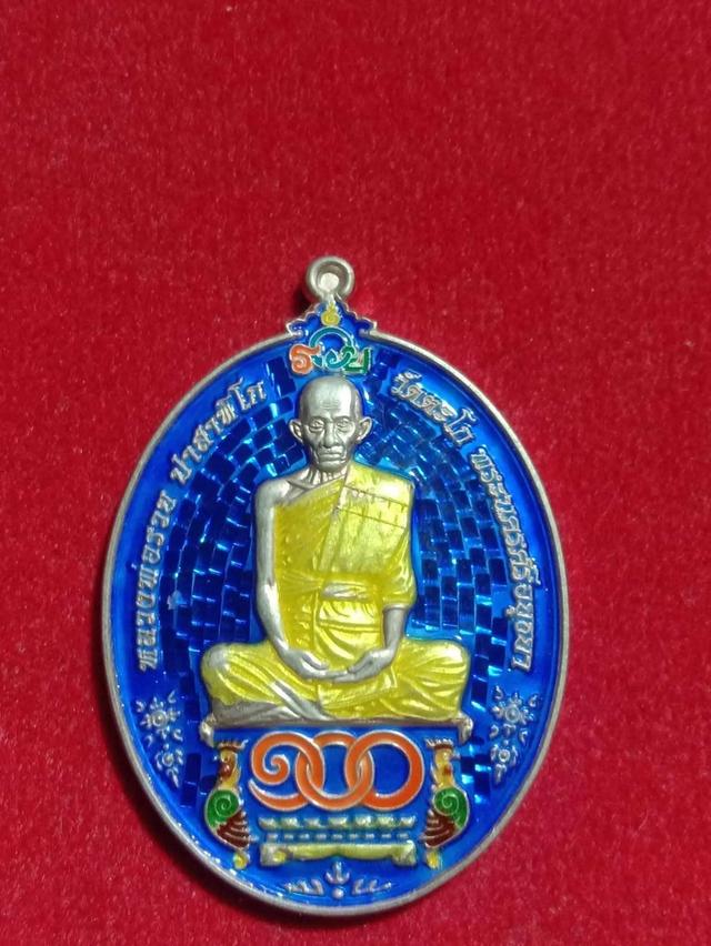 หลวงพ่อรวย รุ่นรวย100ปี   เนื้อเงินลงยา