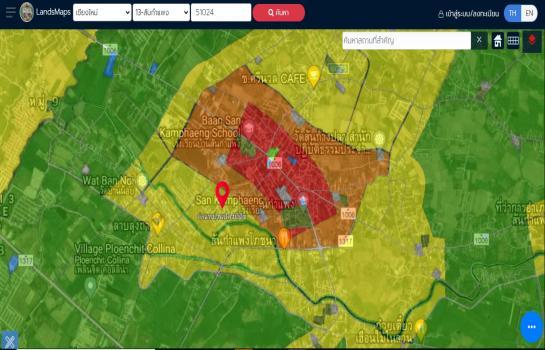 ด่วน! ขายที่สันกำแพง ขายที่ดินเปล่า 283 ตรว. @9,000/ตรว. ใจกลางสันกำแพงปาร์ควิว 4