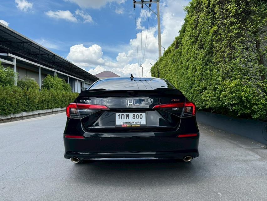 Honda civic FE RS Top ปี 2022 สีดำ สวยสุดในรุ่น มือเดียว สภาพป้ายแดง ไมล์ 40,xxx โล เช็คศูนย์ทุกระยะ