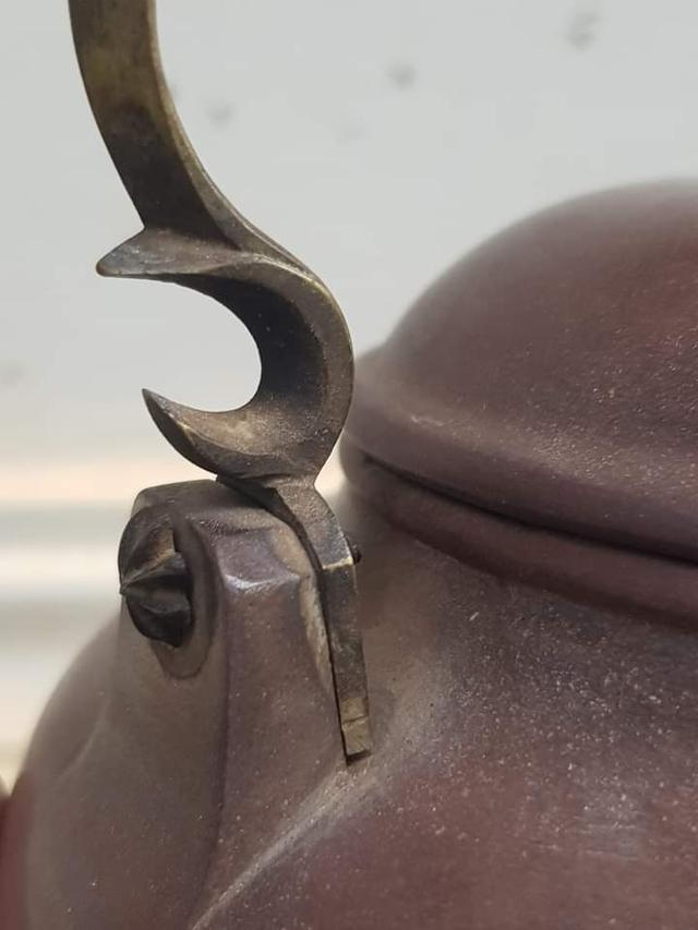 กาน้ำชาจีน โบราณ เนื้อดินเผา 5