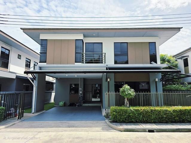 ให้เช่าบ้านเดี่ยวติดสวนหลวง ร.9ใกล้โรงเรียนนานาชาติConcordian และ Bangkok Pattana วหมู่บ้านลุมพินี สวนหลวง ร.9 1