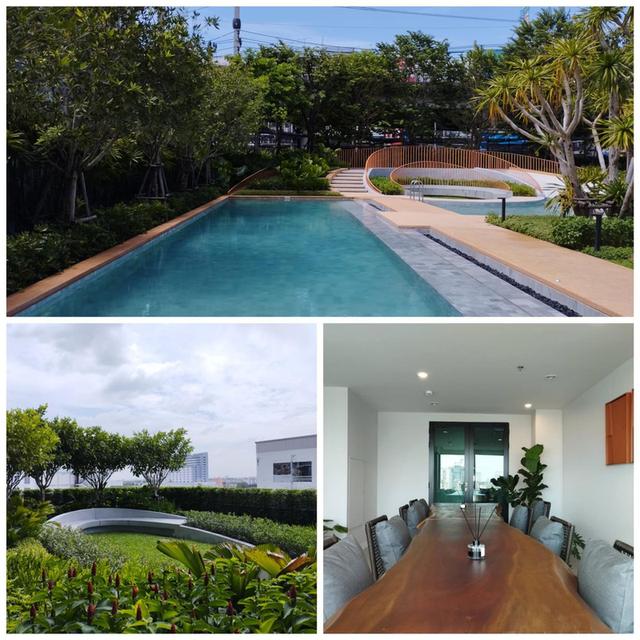 เจ้าของให้เช่า Ideo Ramkhamhaeng-Lamsali Station ห้องหน้ากว้าง ห้องมุม ผนังห้องนอนไม่ติดห้องอื่น ขนาด 1 ห้องนอน 34.69 ตรม. ชั้น 8 ระเบียงทิศตะวันตก วิ 12