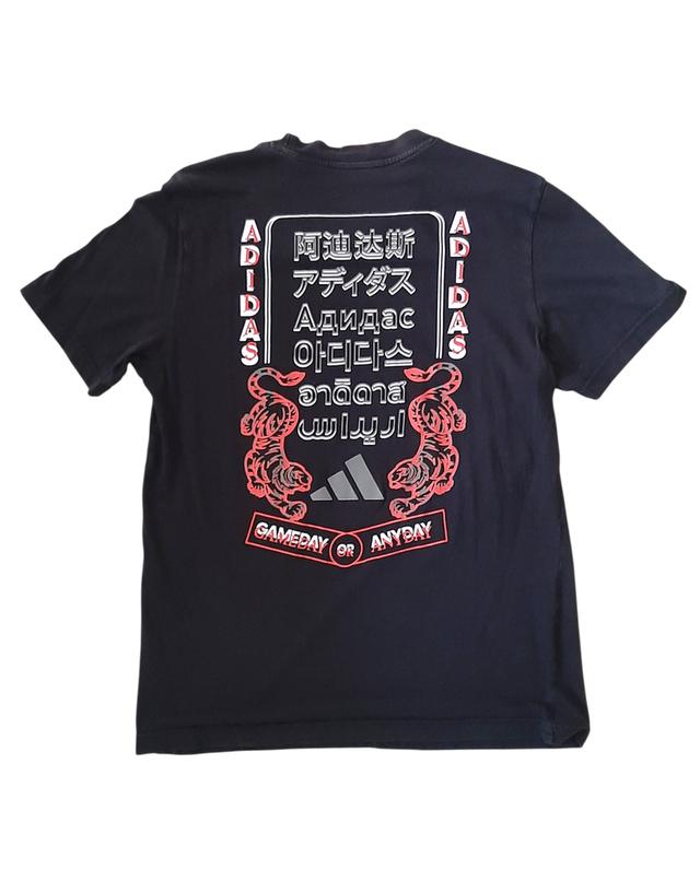 Adidas "I AM SPORT - GAMEDAY OR ANYDAY" (ลายเสือ 5 ภาษา)มือสอง แท้