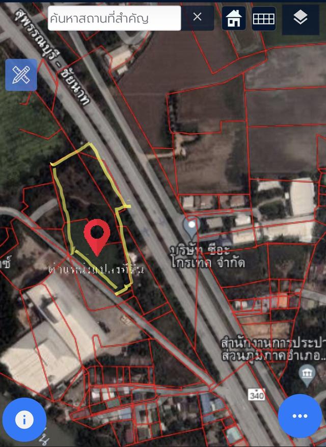 ที่ดินสวยทำเลดีมากติดทางหลวง340สุพรรณบุรี 12