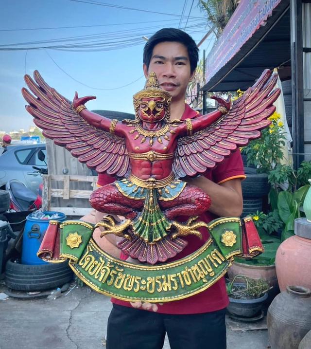 รูปหล่อพญาครุฑ ขนาด70ซม ครุฑแขวนผนัง 6
