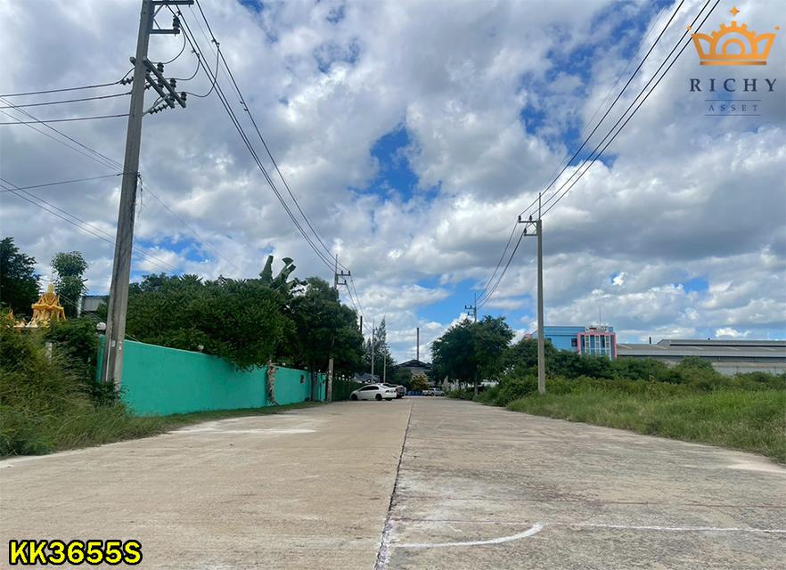 ที่ดินสวย 4 ไร่เศษ สีม่วงขอใบ รง.4 ง่าย+ขายต่อสะดวก เด่นสง่าหน้ากว้าง ถมแล้วพร้อมใช้ ในสวนหลวง ใกล้สาย 4 ตัดใหม่ กระทุ่มแบน- KK3655S 6