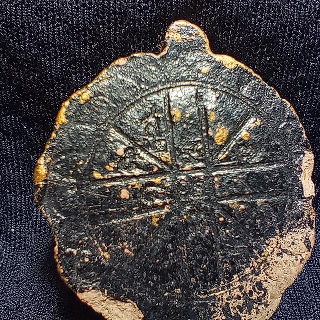 พระโพธิจักรหลวงพ่อลี หลังยันต์ดวง ส.๒ ขอบทอง วัดอโศการาม 3