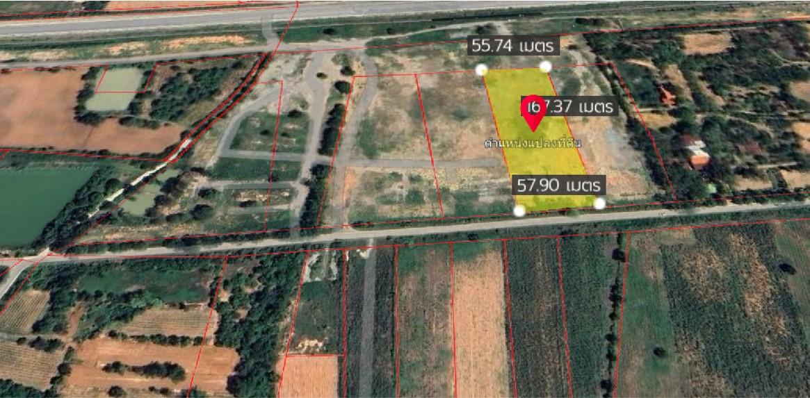 ที่ดินเปล่า ต.สีคิ้ว อ.สีคิ้ว จ.นครราชสีมา 6ไร่ หน้าที่ดินติดถนนคอนกรีต2เลน 1