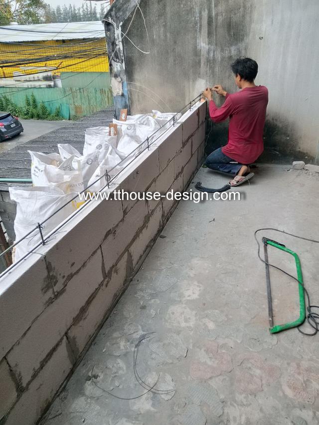 รับเหมา ต่อเติม โครงหลังคากันสาด ต่อเติมห้องครัว เทพื้นปูกระเบื้อง Line dddesign23 20