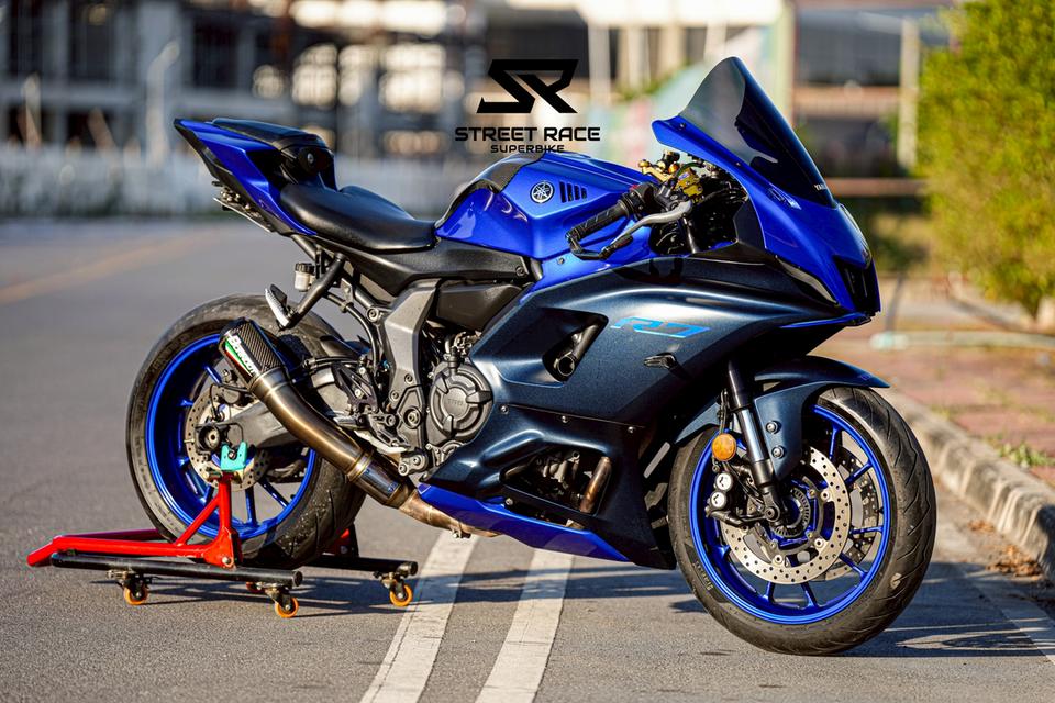 🔥 yamaha r7 ปี 2022 | สีน้ำเงิน สปอร์ตจัด พร้อมขี่ ท่อไทเทเนียมลั่นเท่! 🔥 6