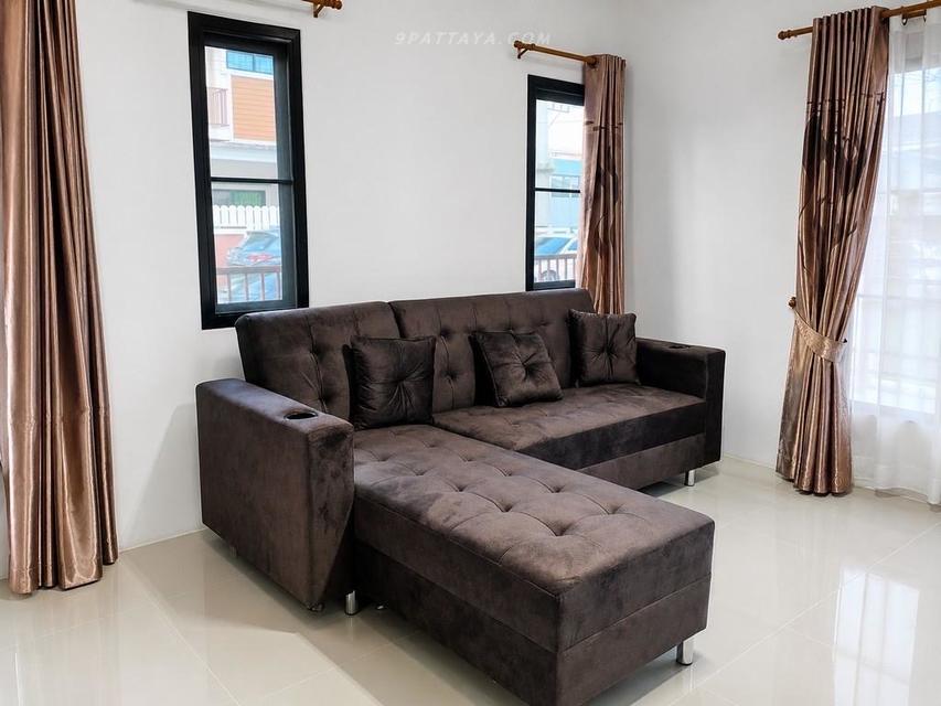 For Rent — Bann Urai Park Ville, Nong Prue Pattaya 3-bedroom house in a quiet village near Mitril Intersection, Nong Prue. Good location รูปที่ 4