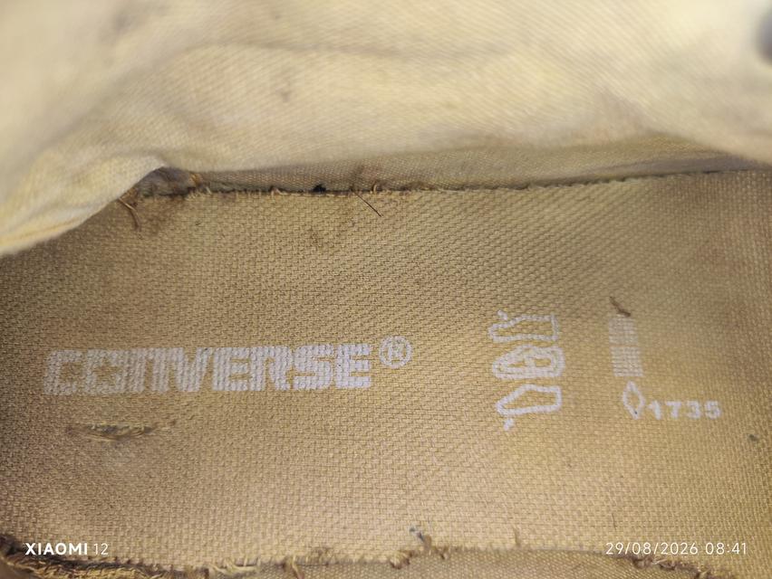 รองเท้า Converse แท้ รุ่นChuck Taylor All Star High(สีเหลือง) ผลิตปี2004 ป้ายส้นแบบยุค2000 รหัสสินค้า(SKU):1P961 เบอร์ 7 รูปที่ 11