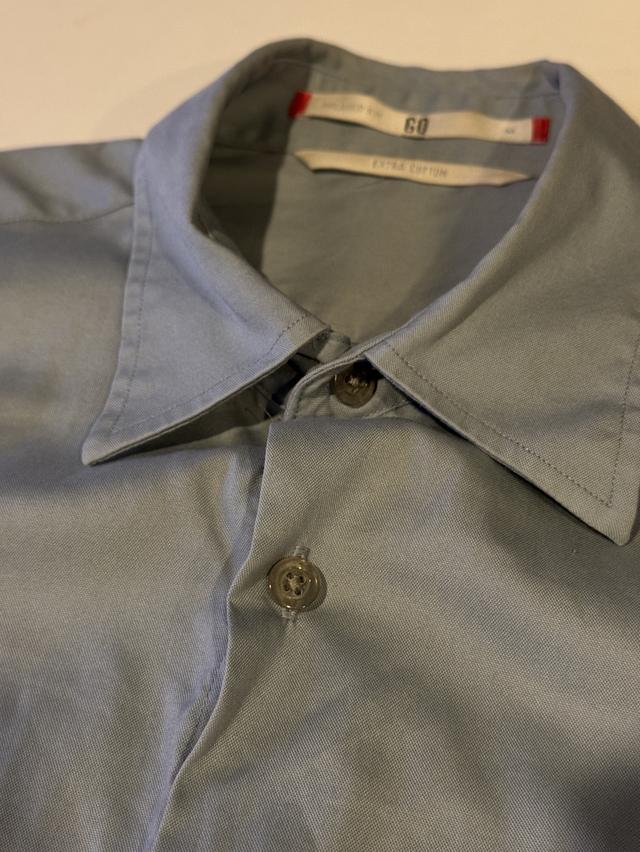 เสื้อเชิ้ตแบรนด์ GQ แขนสั้น สีฟ้า 6