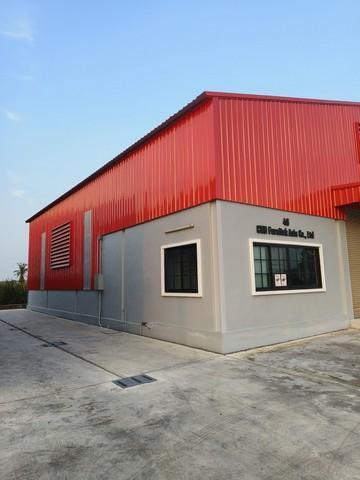 ให้เช่าโกดังสร้างใหม่ 270 ตรม. มีออฟฟิศ 1 ห้อง ถนน 345 เชิงสะพานคลองลากฆ้อน บางบัวทอง 1