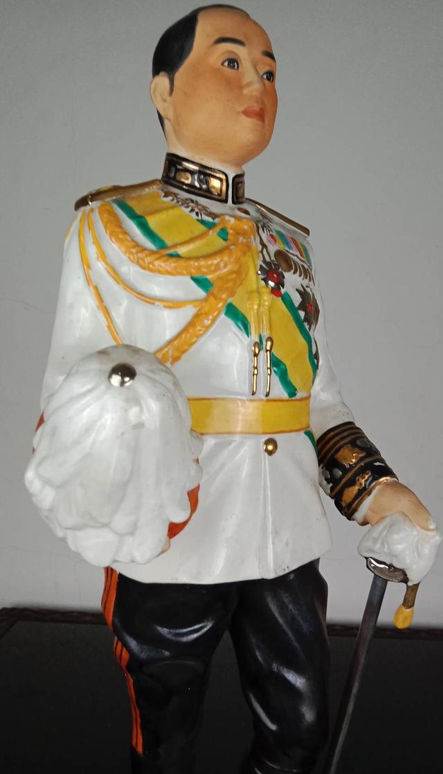 129.พระบรมรูปหล่อในหลวงรัชกาลที่6 พระบาทสมเด็จพระปรเมนทรมหาวชิราวุธฯ พระมงกุฎเกล้าเจ้าอยู่หัว(องค์ใหญ่) ส รูปที่ 9