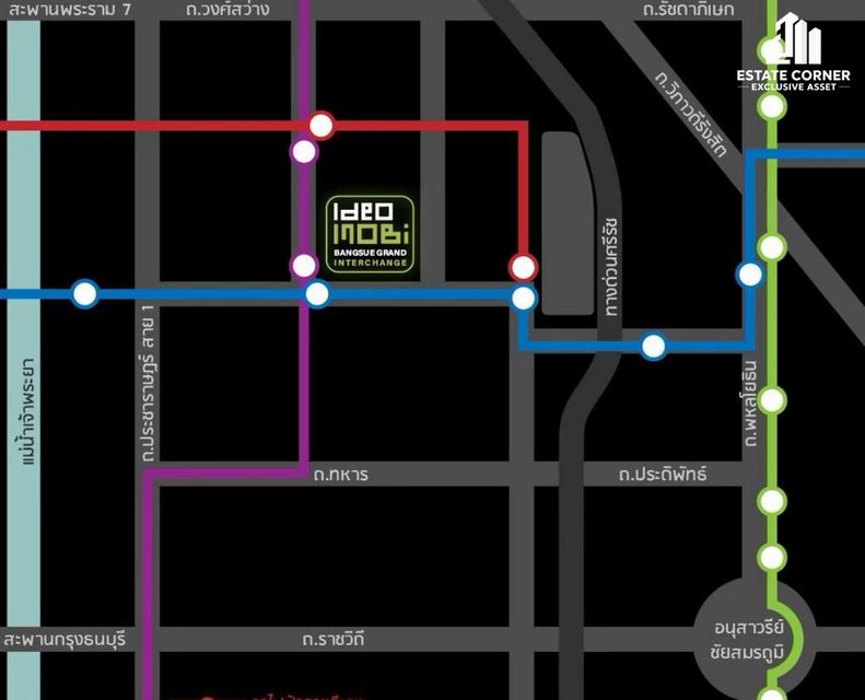 ขายคอนโด IDEO Mobi Bangsue Grand Interchange ห้องขนาดใหญ่ 2 นอน 1 น้ำ บนทำเล บางซื่อ 13