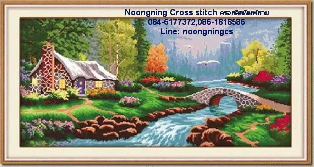 ร้าน Noongning Cross stitch ครอสติสพิมพ์ลาย จำหน่ายอุปกรณ์ครอสติส ภาพติดเพชร1628 14