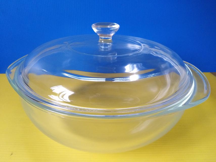 หม้ออบแก้วทนร้อนไพเร็กซ์ PYREX cassrole 2 Qt.