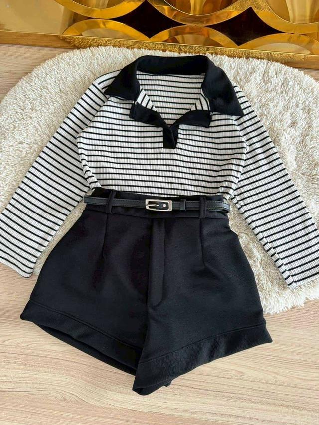 เสื้อ + กางเกง + เข็มขัด  2