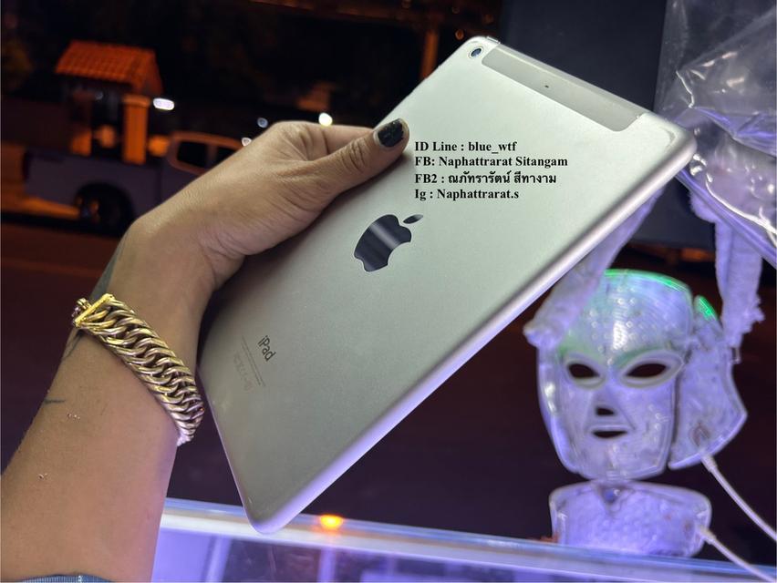 IPad mini2 64GB TH ใส่ซิมได้ WiFiได้ไม่ติดIcloudรีเซ็ตแล้ว โหลดแอพได้ ใช้งานปกติ  7