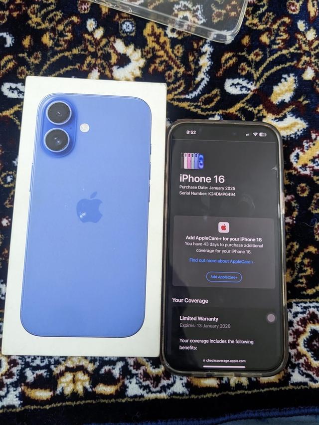 ขายต่อ iPhone 16 สีฟ้า Ultramarine  3