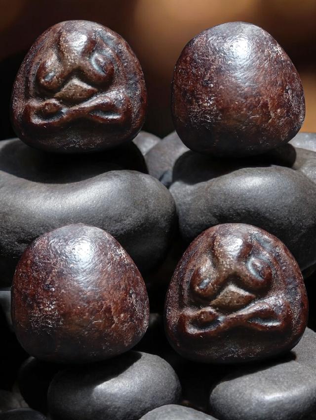 เปิดพระปิดตาเก่าไม่ทราบที่ เนื้อออกโทนสีกะลา ชอบทักได้ครับ