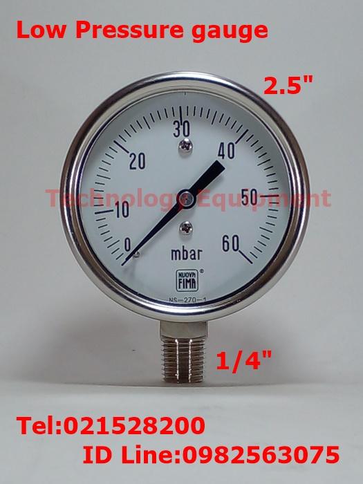 Low Pressure Gauge nuovafima  มีสต็อกในไทย  เปิดใบกำกับภาษีได้ พร้อมส่งด่วน