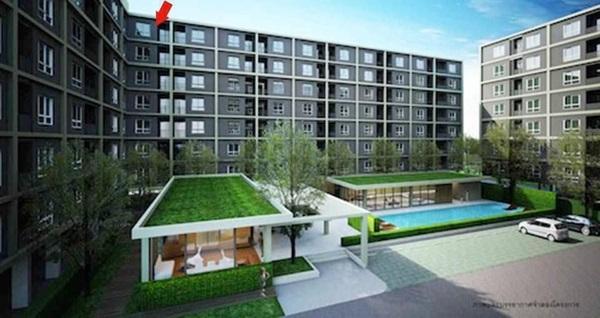 ให้เช่า คอนโด ยู รัชโยธิน ห้องริม วิวสระน้ำ ชั้น 8 บนสุด เฟอร์พร้อมอยู่ Tel 0626599246 6