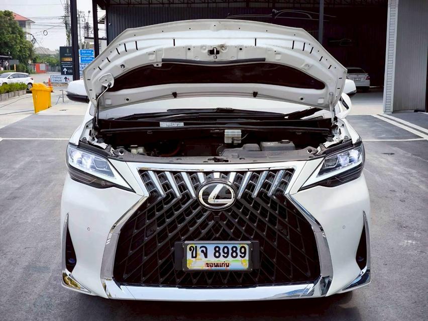รหัสรถ KPV8989 2020 ALPHARD HYBRID X E-FOUR สีขาวแปลงเป็น LEXUS 350 ครบชุด