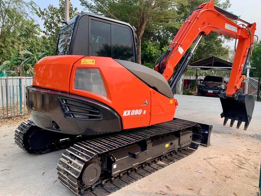 ปล่อยรถขุด Kubota KX080-3  4