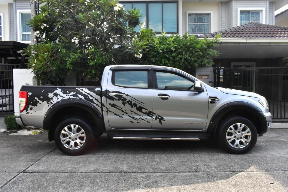 Ford Ranger 2.0 Turbo Limited Hi-Rider Double cab ดีเซล : ออโต้2019 สีเทา ไมล์ 6x,xxx กม.☑️ 16