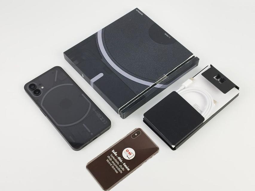 ขาย/แลก Nothing Phone1 5G 8/256 สี Black สภาพสวยมาก Snapdragon778G+ แท้ ครบกล่อง เพียง 16,900 บาท 1