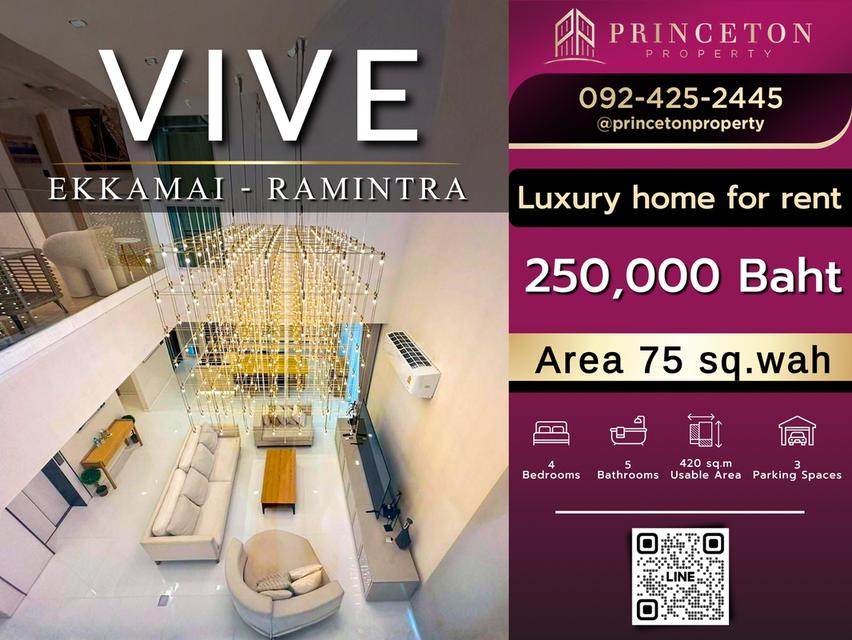 For Rent VIVE Ekamai–Ramindra 1