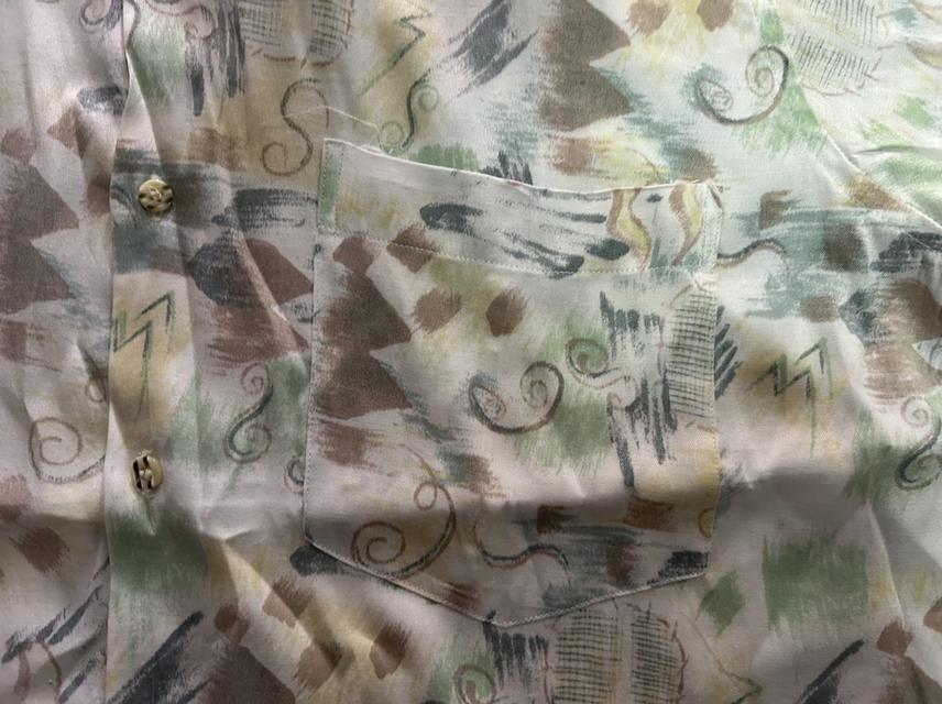 🎨 [แบรนด์อาร์ตอิตาลี 90s แท้] เสื้อเชิ้ตวินเทจ GIOTTO (Italian Motion) ลายพิมพ์ Abstract พาสเทลเต็มตัวหล่อจัด! 🎨 รูปที่ 5