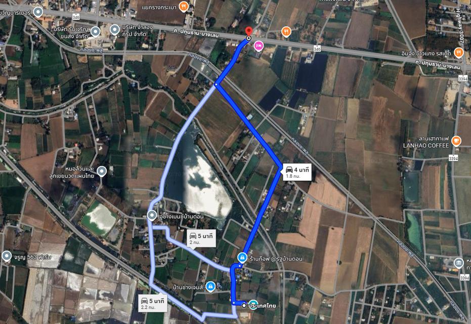 ขายด่วน!! ที่ดิน 1 งาน โฉนดครุฑแดง ทุ่งลูกนก กำแพงแสน นครปฐม 5