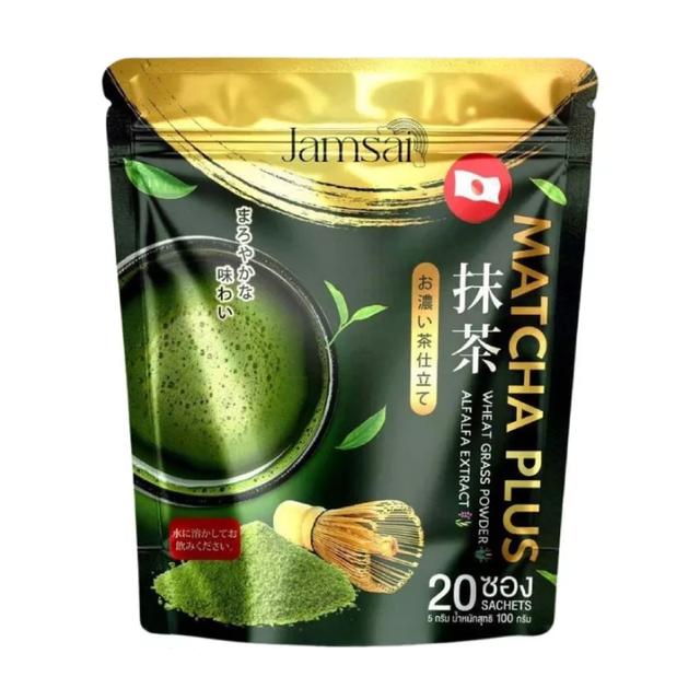 แจ่มใส ชาเขียว มัทฉะ Jamsai MATCHA GREEN TEA ชาเขียวมัทฉะ (1ห่อ/20ซอง) 6