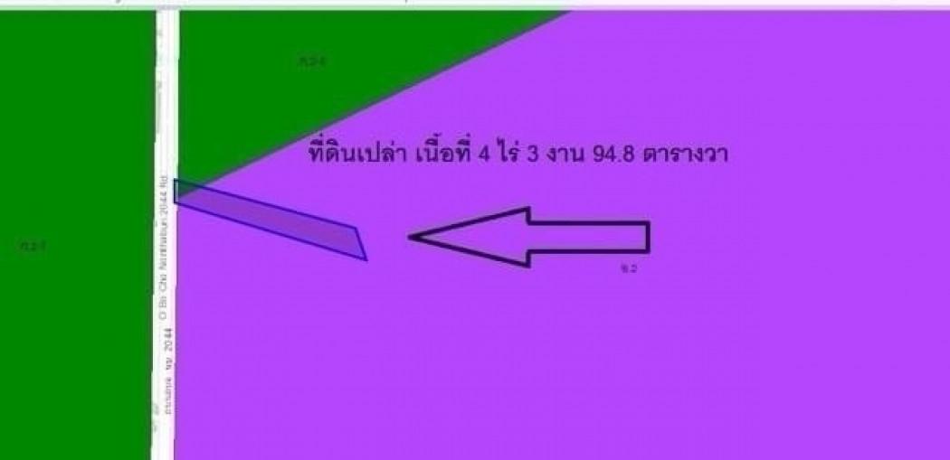 ให้เช่าที่ดินเปล่า เนื้อที่ 5 ไร่ ผังสีม่วง ติดถนน 3215 บางกรวย-ไทรน้อย ที่ดินปรับพื้นที่และล้อมรั้วไว้แล้ว เหมาะทำโรงงา 4