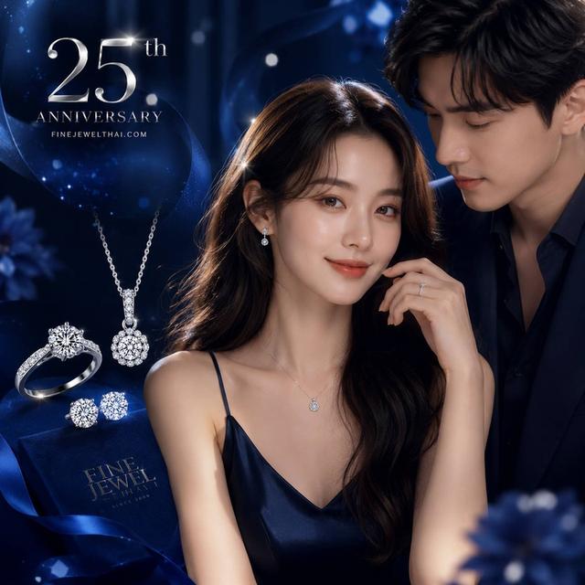 FineJewelThai ครบรอบ 25 ปี แหวนเพชร เพชรพรีเมี่ยม ราคาสุดพิเศษ R1291
