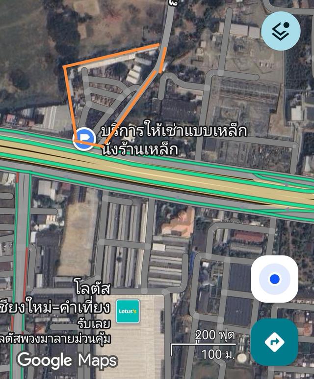 ขายที่ดินเชียงใหม่​ ตรงข้ามโลตัสคำเที่ยง​8-3-09ไร่​ ราคาถูก 4