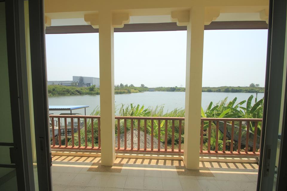 ขายบ้านเดี่ยวพระราม2 บ้านติดน้ำหลังบ้านติดทะเลสาบ สารินซิตี้นภาเหิร 305.3วา ที่ดินถุงเงินถุงทอง ใกล้ทางด่วน เซ็นทรัลพระราม2 มหาชัย เซ็น 16