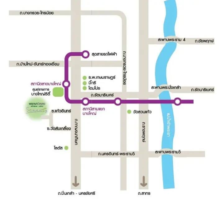 บ้านเดี่ยว พฤกษาวิลเลจ ซีนเนอรี่ 28 บางใหญ่ (ซอยแก้วอินทร์) หลังมุม  ทิศหน้าบ้าน ใต้ 13