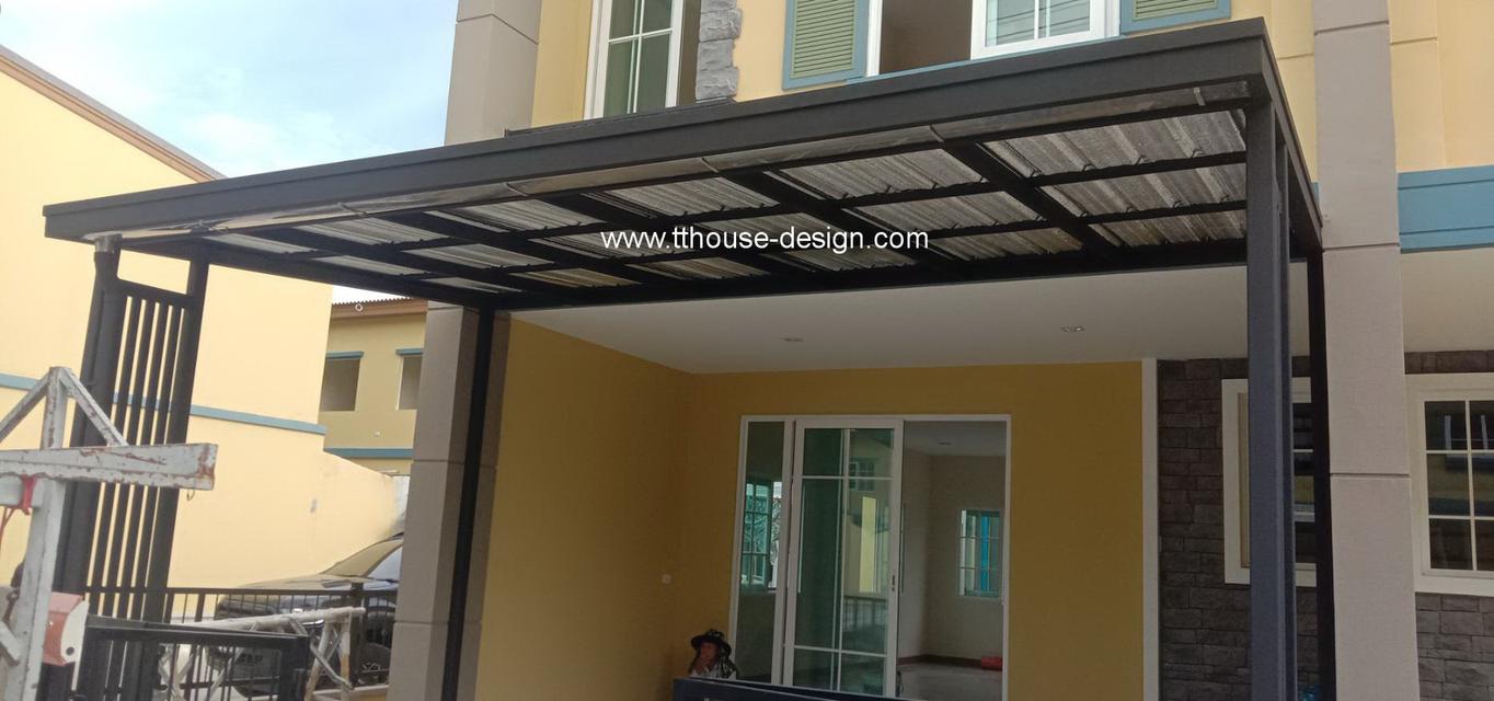 ต่อเติมโครงหลังคา กันสาด สไตล์โมเดริ์น Roof Modern DD Design23