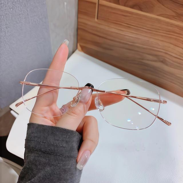 rimless แว่นตากรองแสงไร้ขอบ