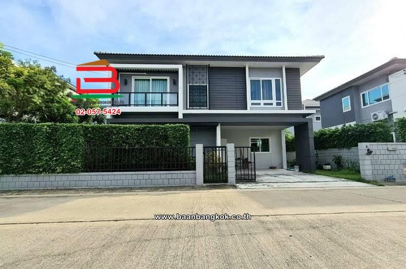 บ้านเดี่ยว 2 ชั้น เนื้อที่ 67.3 ตร.ว. โครงการ THE CITY บางใหญ่ : เดอะ ซิตี้ บางใหญ่ (ซอยสองพี่น้อง) ถนนกาญจนาภิเษก ตำบลเสาธงหิน อำเภอบางใหญ่ นนทบุรี 1