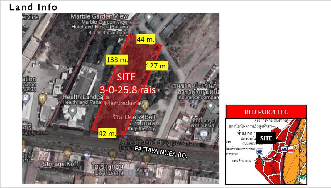 ขายที่ดินเปล่า พัทยา Healthland 2