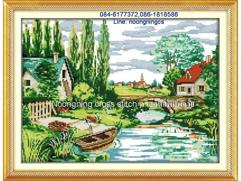 ร้าน Noongning Cross stitch ครอสติสพิมพ์ลาย จำหน่ายอุปกรณ์ครอสติส ภาพติดเพชร1642 2