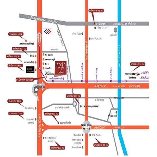 ขายคาซ่าคอนโด @MRT สามแยกบางใหญ่ 31.04ตรม. ชั้น27 ห้องเปล่า สภาพดี 9