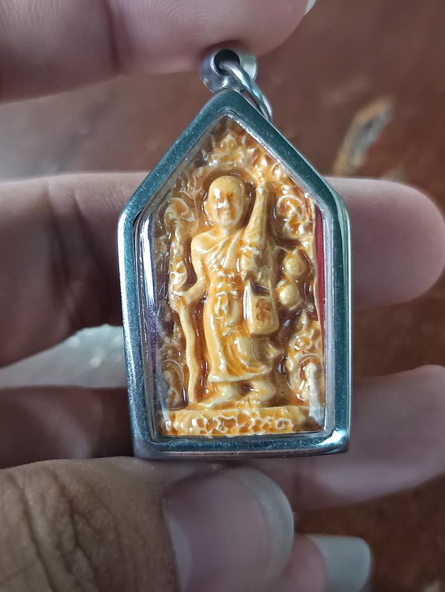 พระสิวลีเคลือบ หลวงพ่อเฉลิม วัดพระญาติ อยุธยา ปี2552