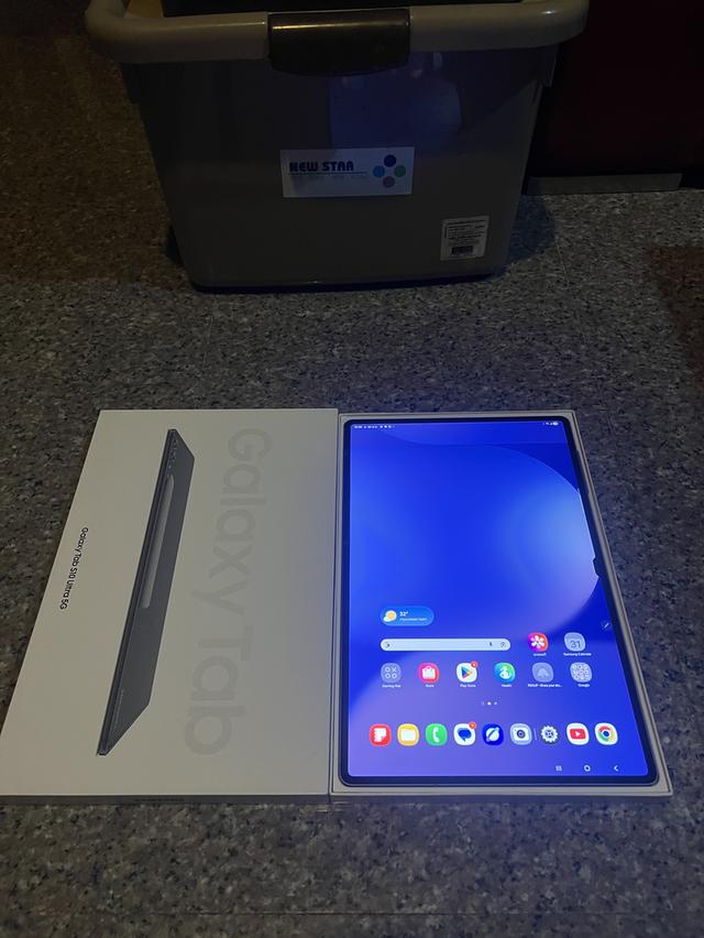 ขายSamsungTabS10UltraสีMoonStone Black512กิ๊กใส่ซิมยกกล่องไร้รอยใช้งานดีถูกๆ